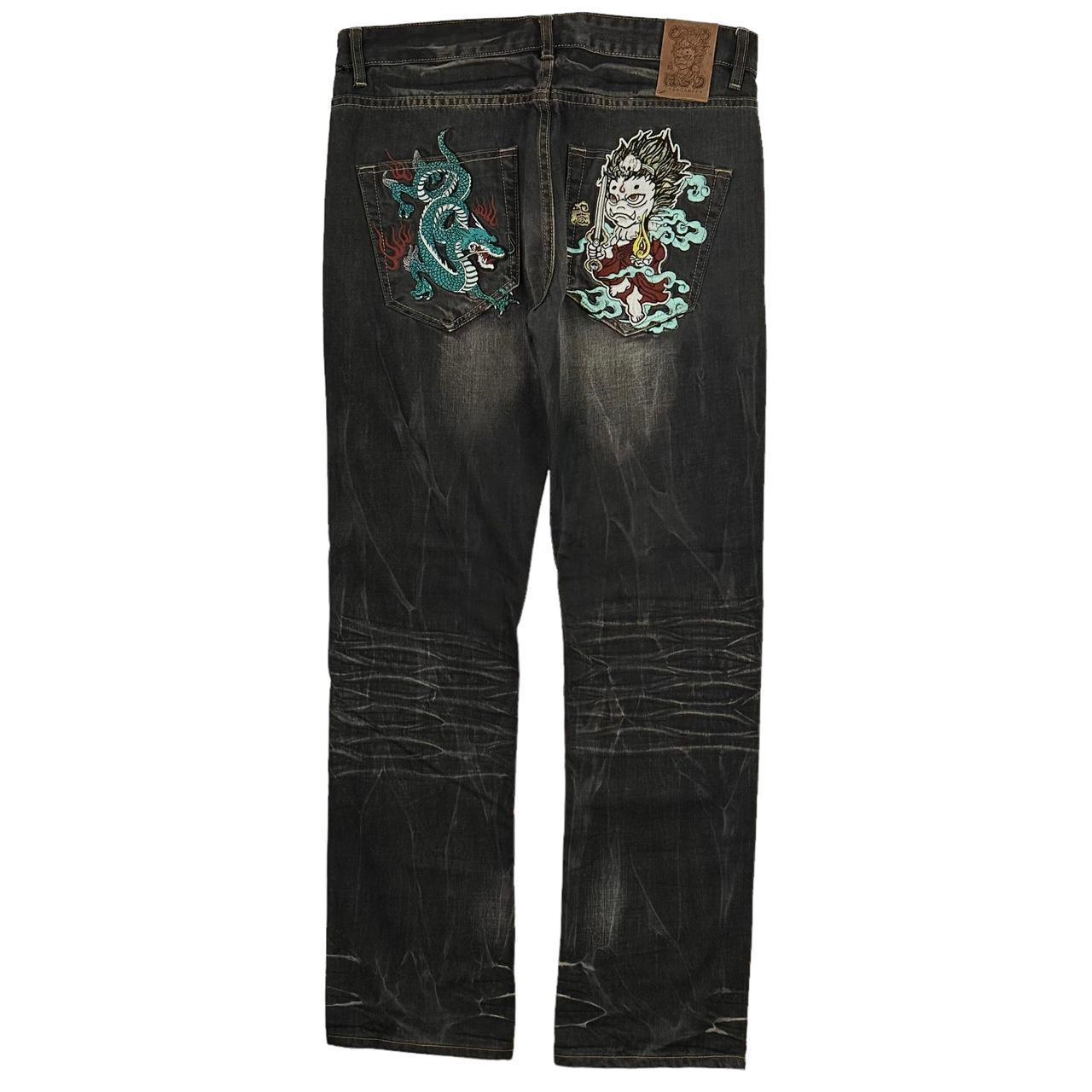 Vintage Dragon and Monster Japanese denim jeans W36 - Known Source