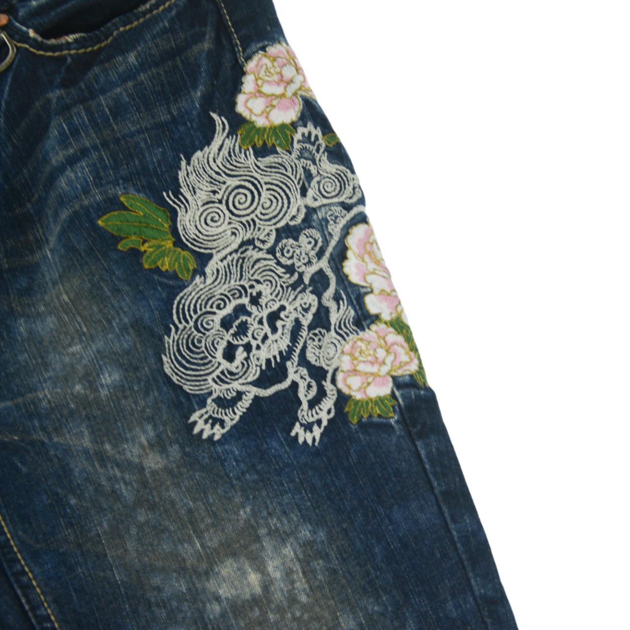 Vintage Flowers Big Train Japanese Denim Jeans Size W31 - Known Source