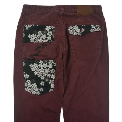 Vintage Flower Pocket Japanese Denim Jeans Size W34 - Known Source