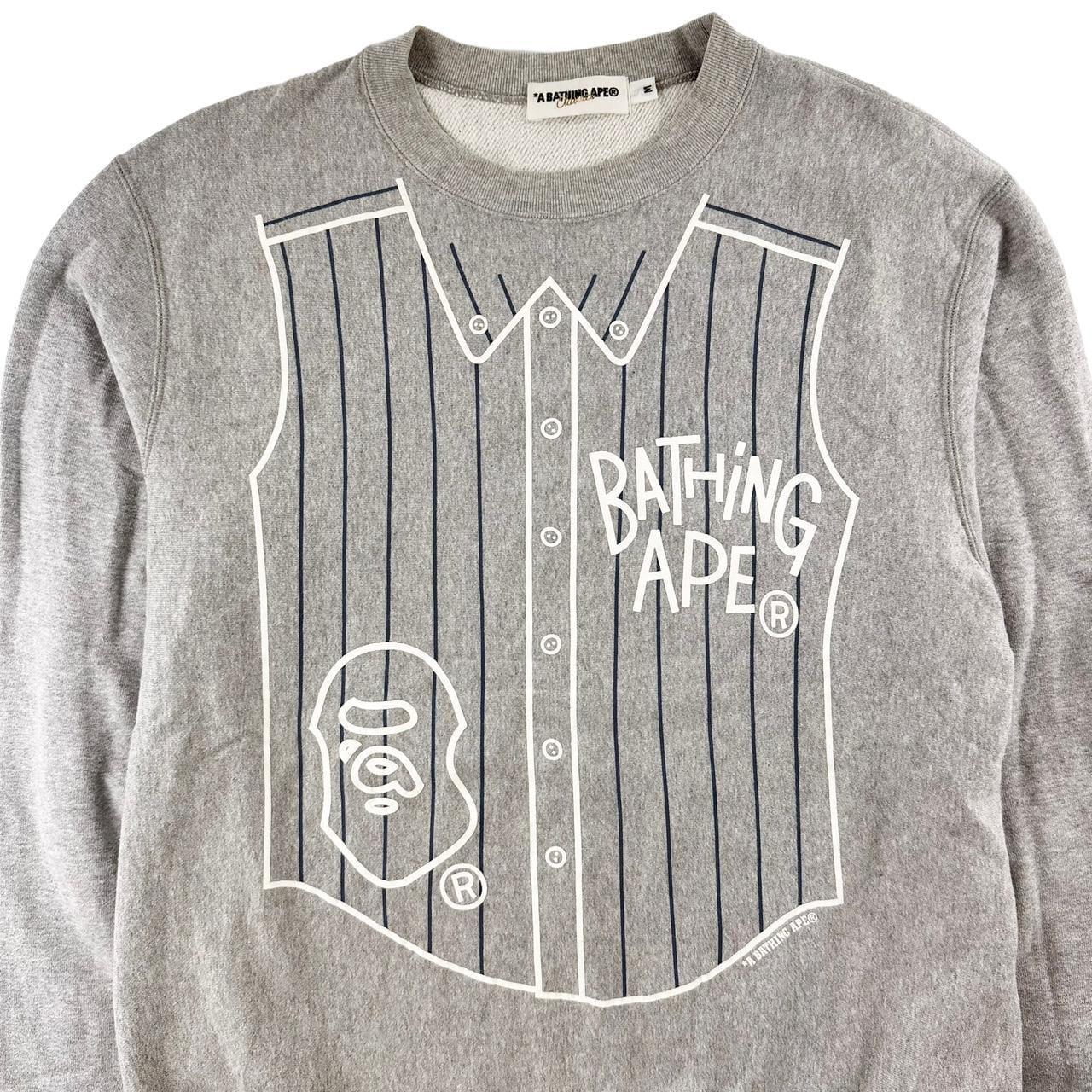 Bape shirt print jumper sweatshirt size M - Known Source