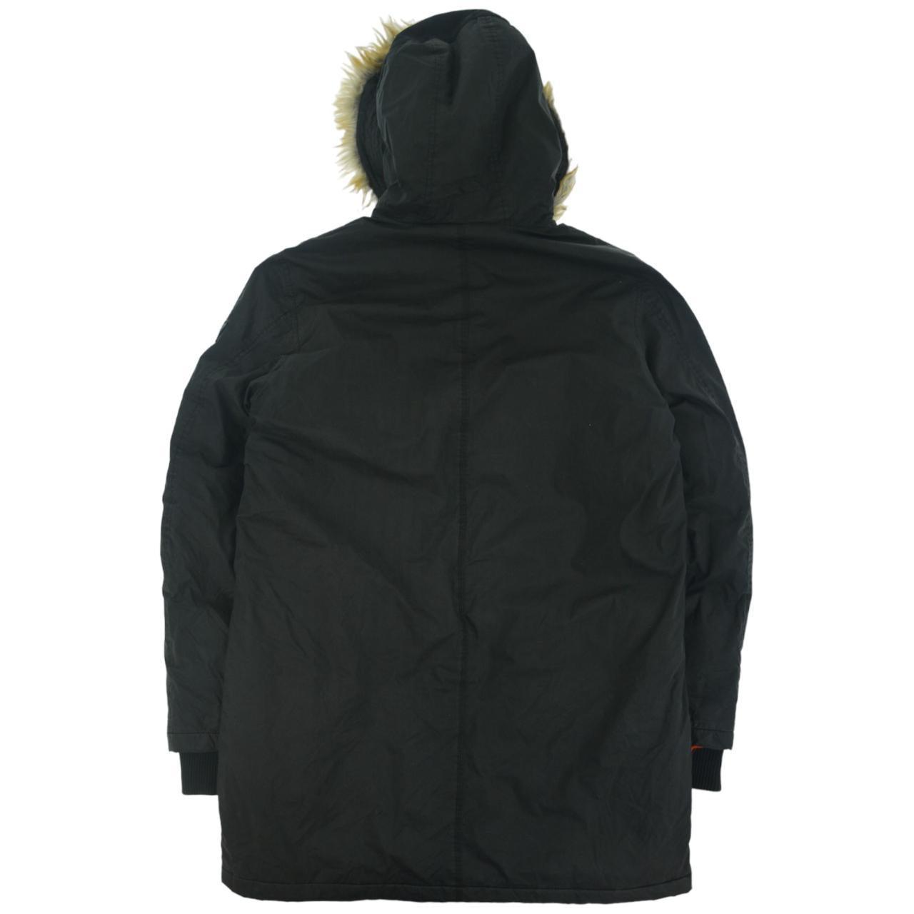Vintage Diesel Fur Hooded Jacket Size L - Known Source