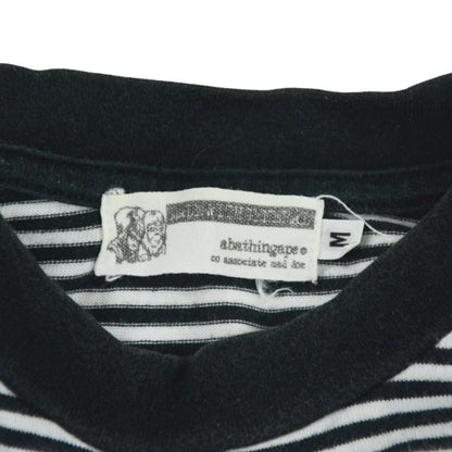 Vintage BAPE Striped T Shirt Size S - Known Source