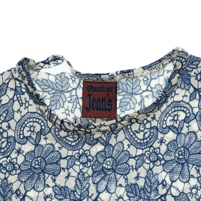 Vintage JPG Jean Paul Gaultier Mesh Floral Pattern T Shirt Womens Size S - Known Source