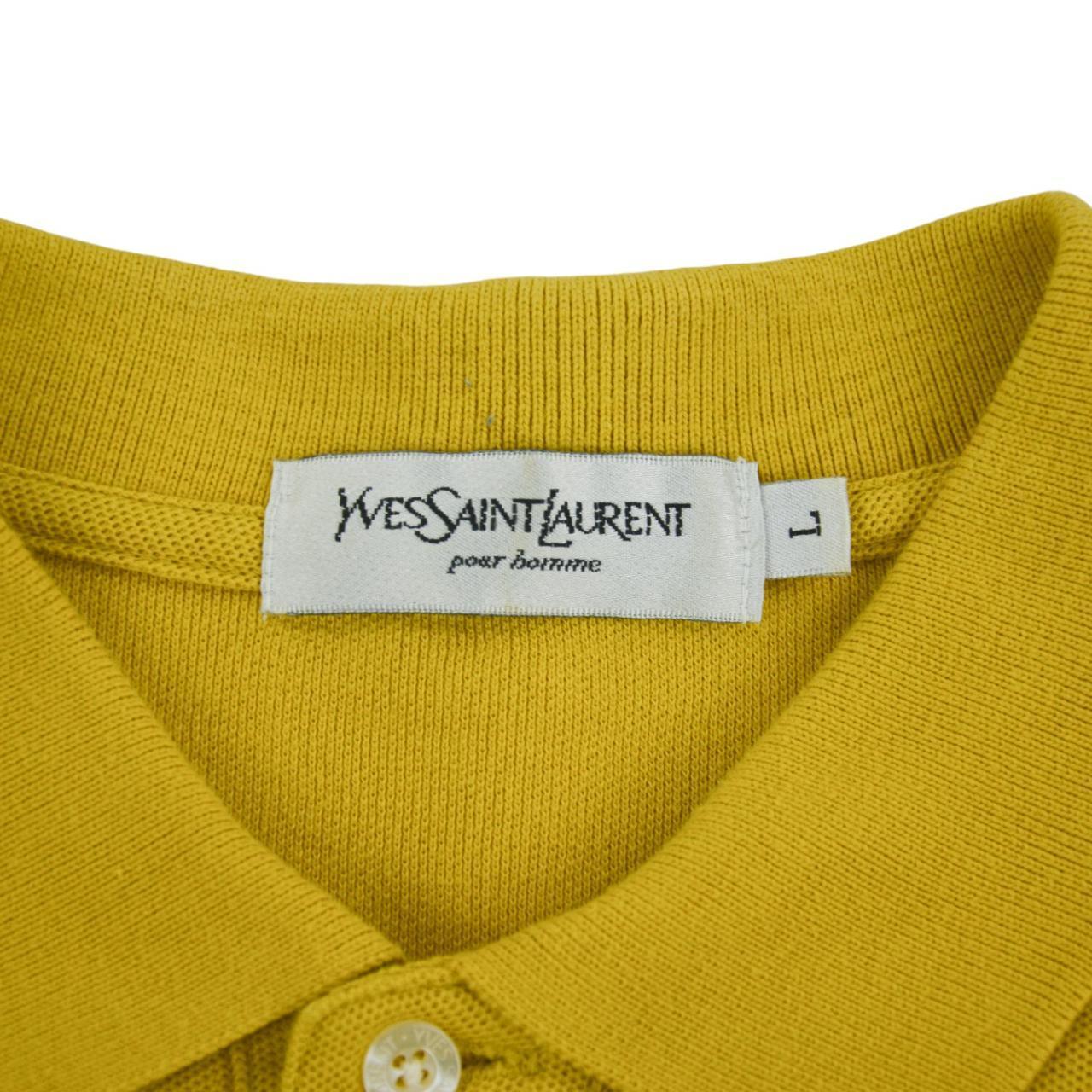 Vintage YSL Yves Saint Laurent Long Sleeve Polo Shirt Size L - Known Source