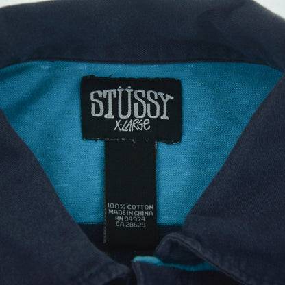Vintage Stussy Long Sleeve Polo Shirt Size XL - Known Source