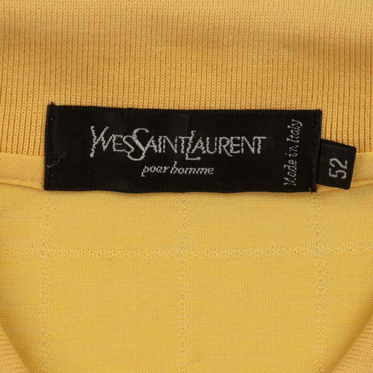 Vintage YSL Yves Saint Laurent Long Sleeve Polo Shirt Size L - Known Source