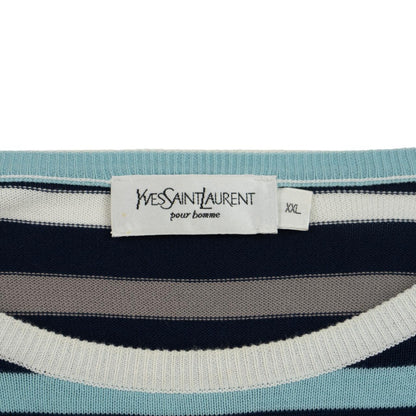 Vintage YSL Yves Saint Laurent Stripe Jumper Size XL - Known Source