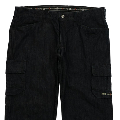 Vintage Helly Hansen Denim Cargo Jeans Size W40 - Known Source