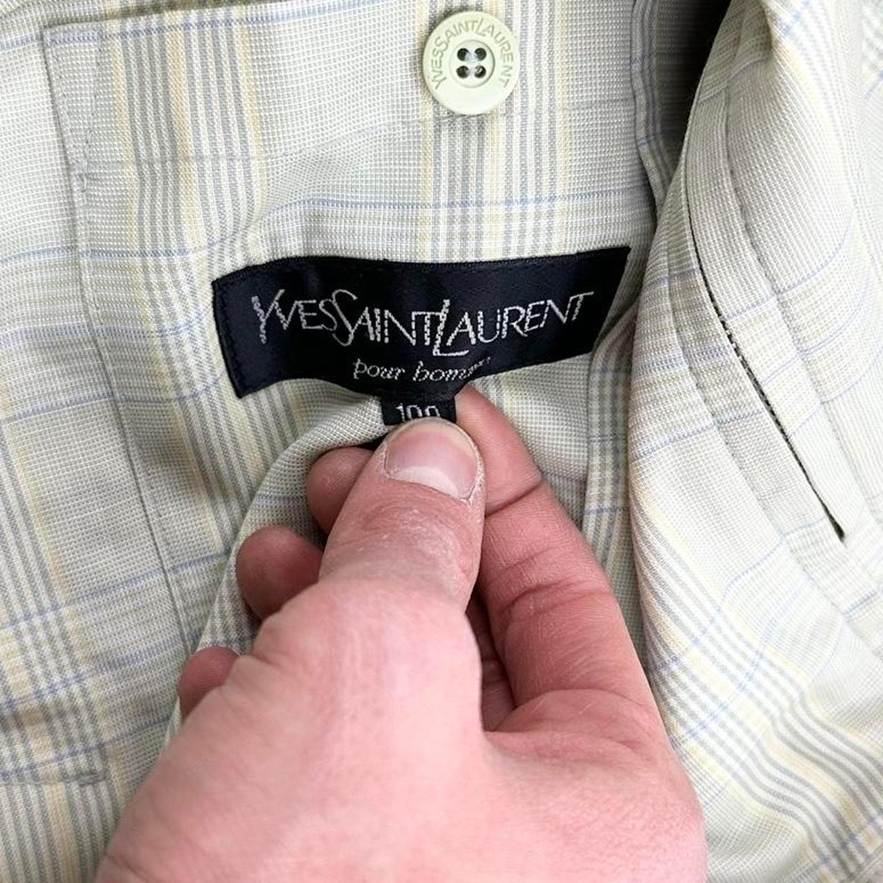 Vintage YSL Yves Saint Laurent checkered Harrington jacket size L - Known Source