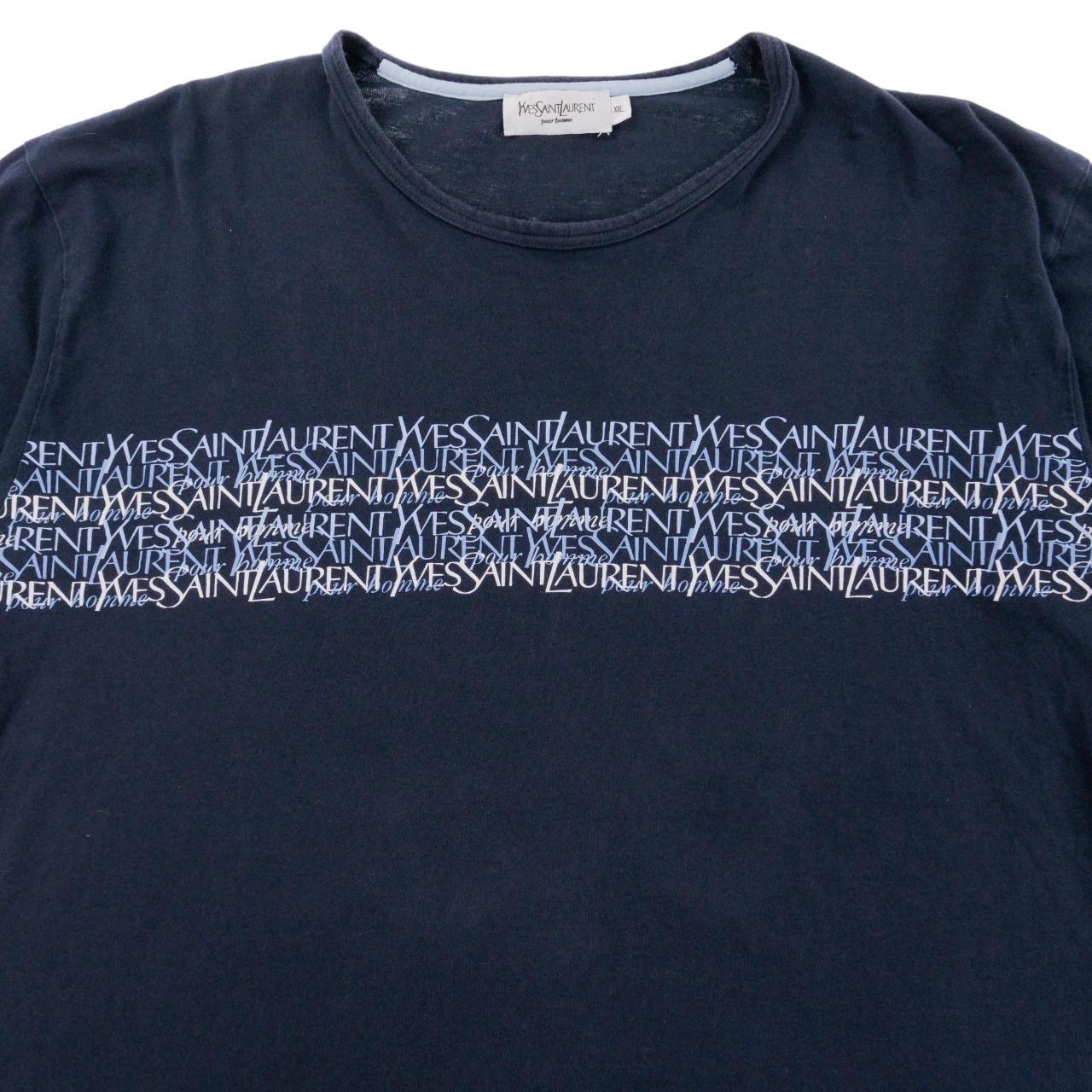 Vintage YSL Yves Saint Laurent Monogram T Shirt Size XL - Known Source