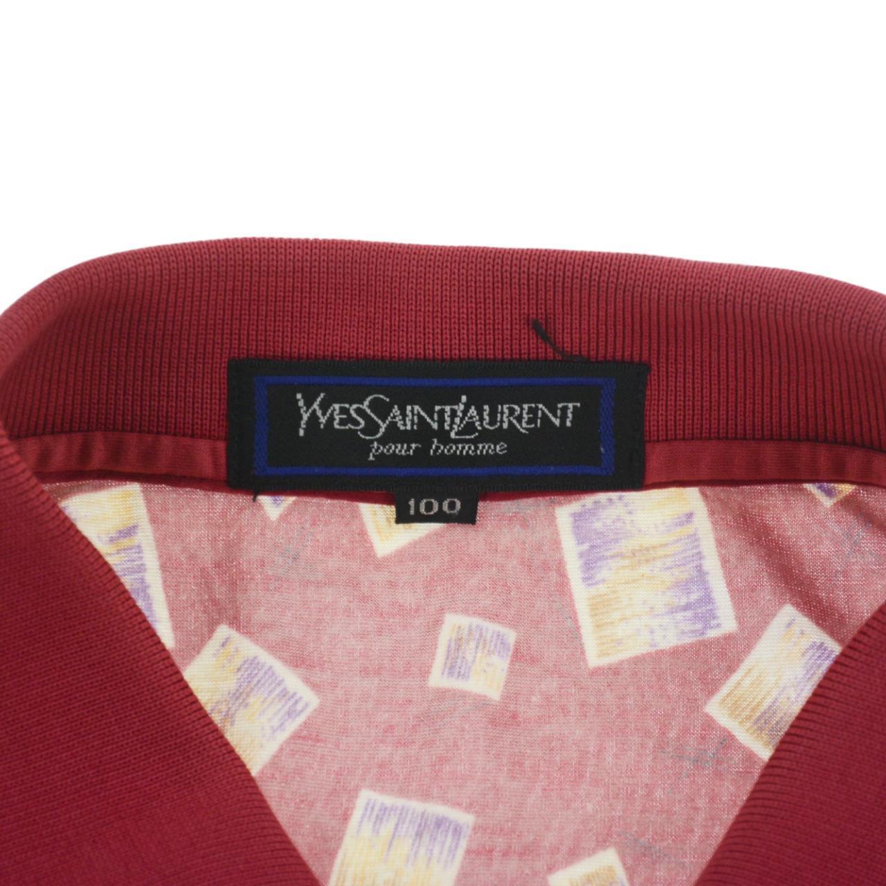 Vintage YSL Yves Saint Laurent Long Sleeve Polo Shirt Size M - Known Source