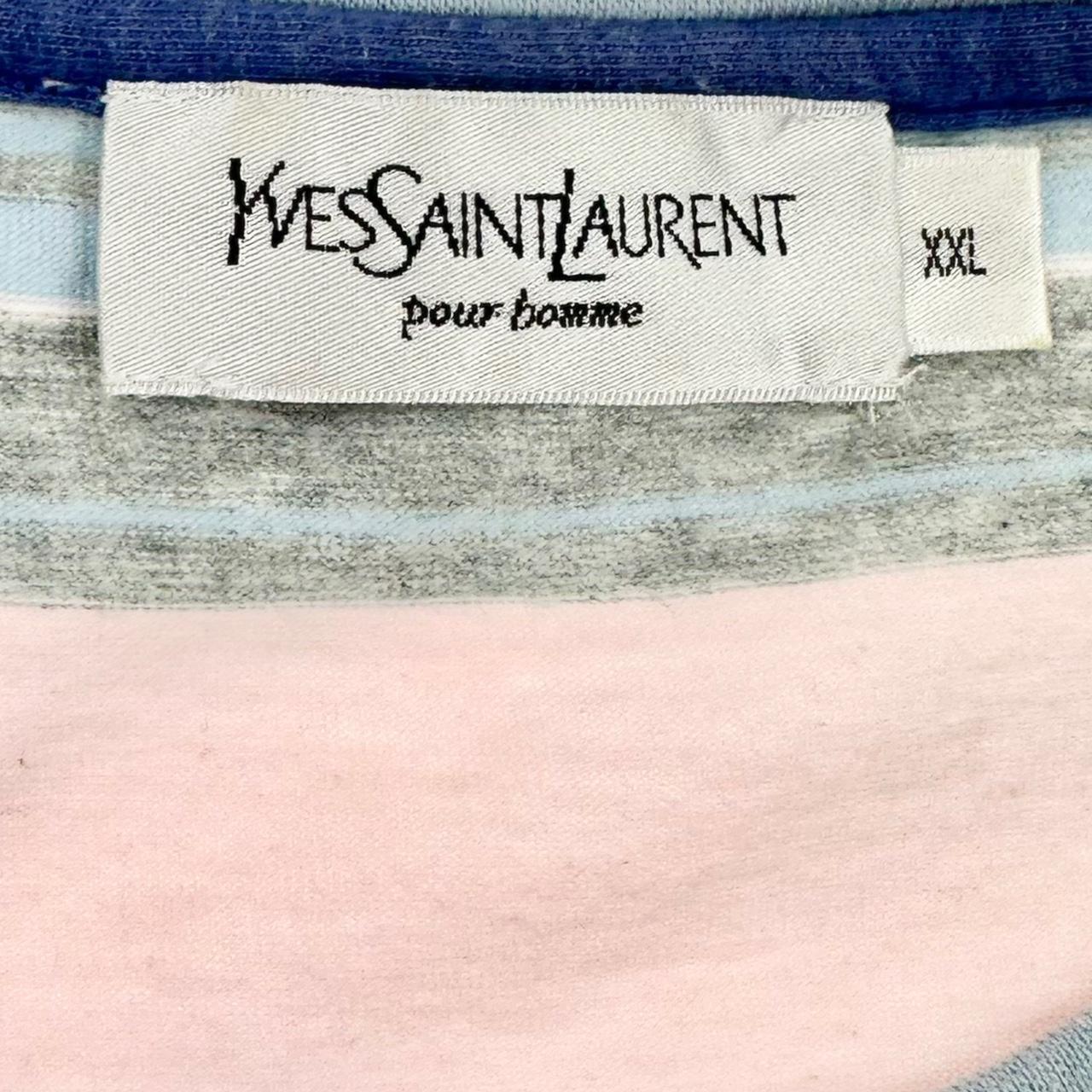 Vintage YSL Yves Saint Laurent striped t shirt size L - Known Source