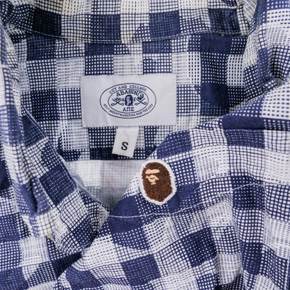 Vintage BAPE Checkered Shirt Size S - Known Source