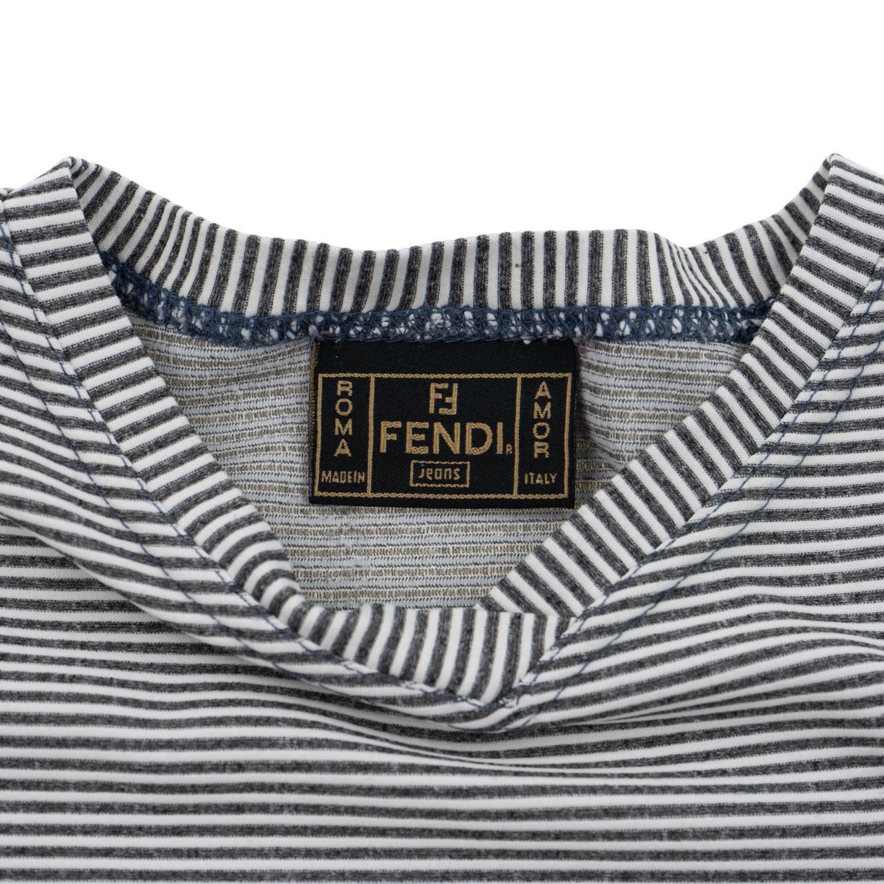 Vintage Fendi Stripe T Shirt Womens Size S - Known Source