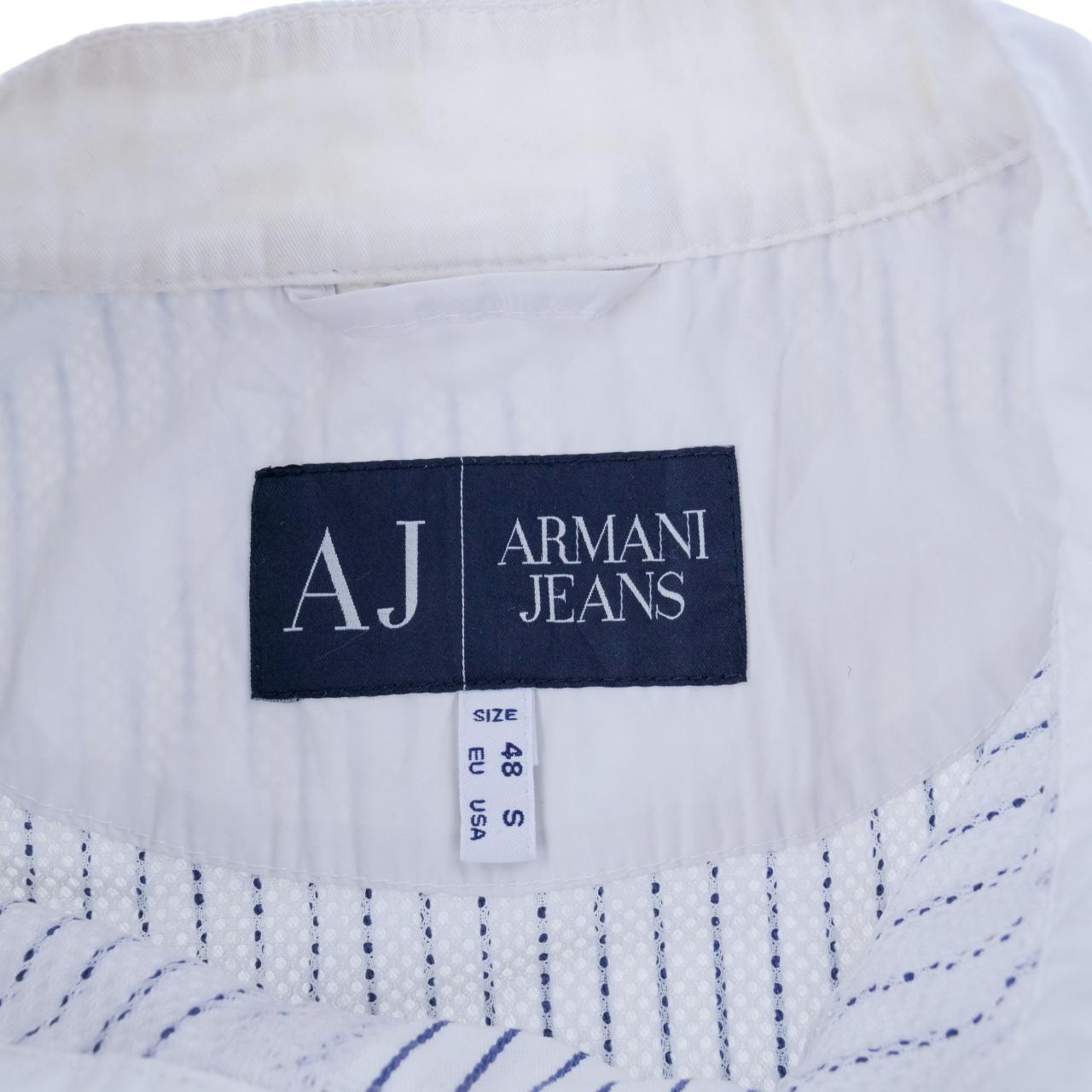 Vintage Armani Jeans Pinstripe Jacket Size XS - Known Source