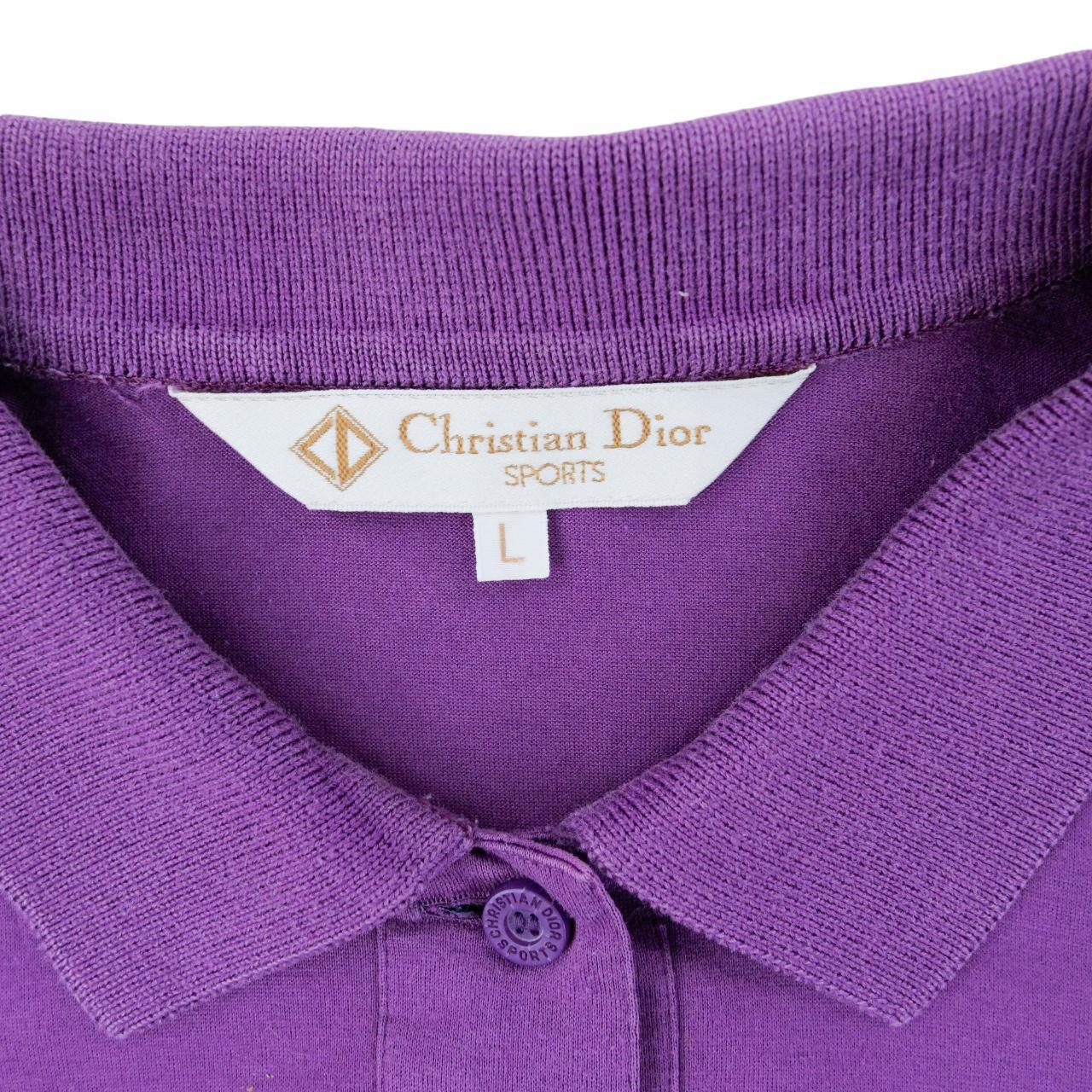 Vintage Christian Dior Long Sleeve Polo Shirt Size S - Known Source