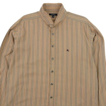 Vintage Burberry Nova Stripe Button Shirt Size L - Known Source