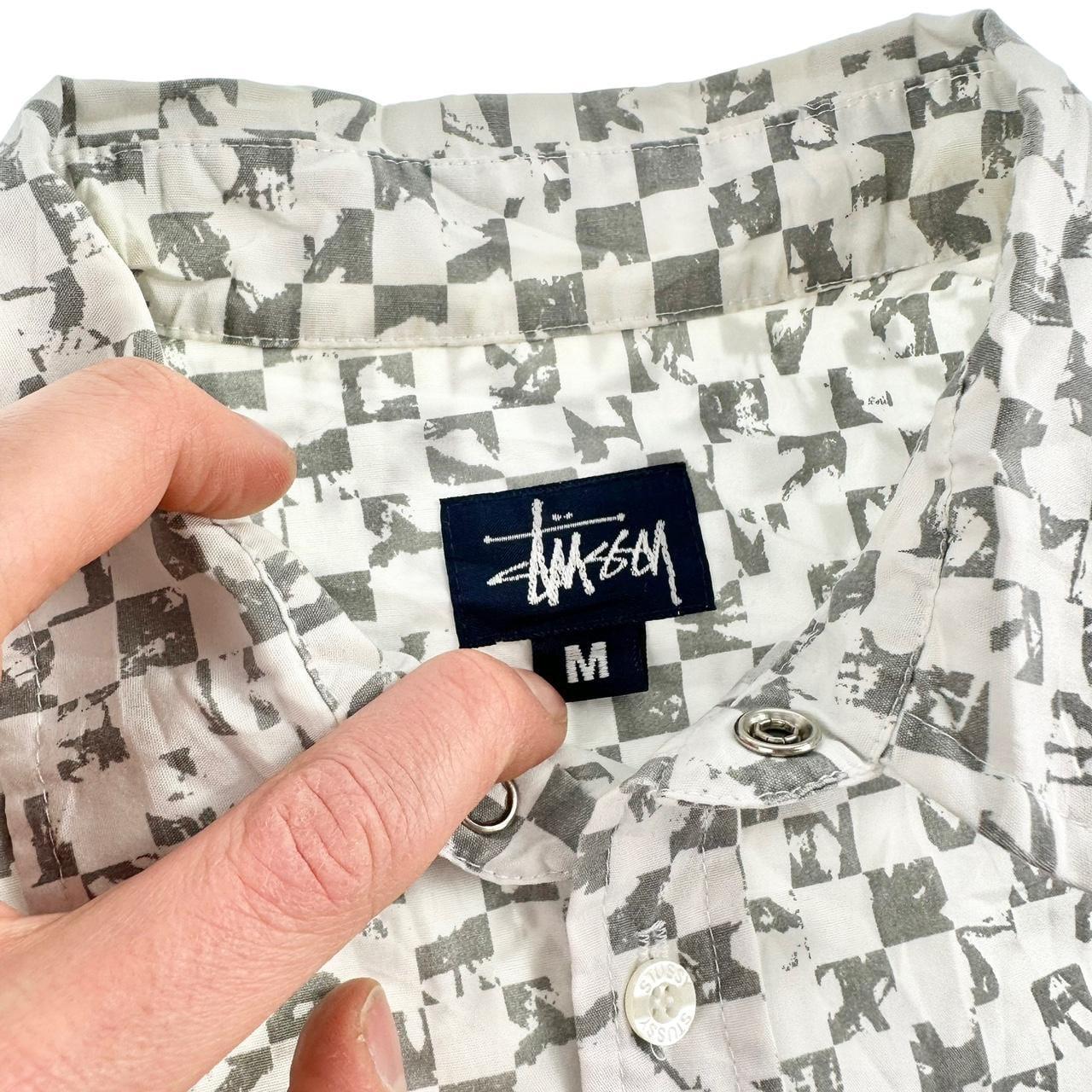 Vintage Stussy checked snap button shirt size M - Known Source