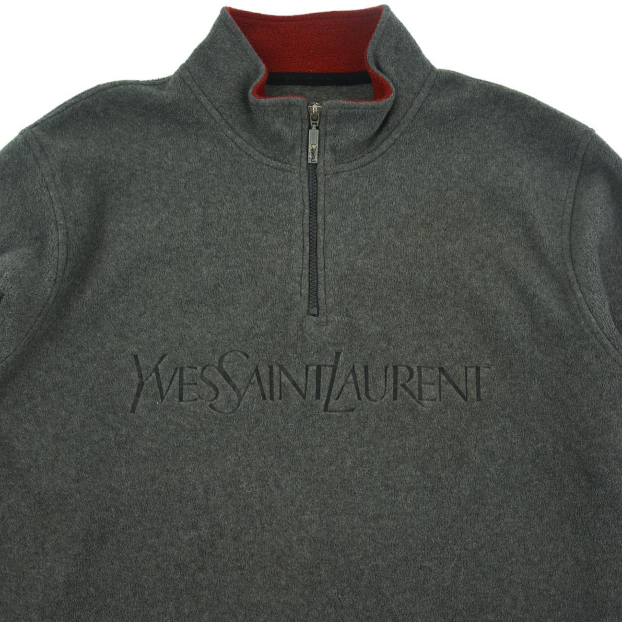 Vintage YSL Yves Saint Laurent Q Zip Fleece Size L - Known Source