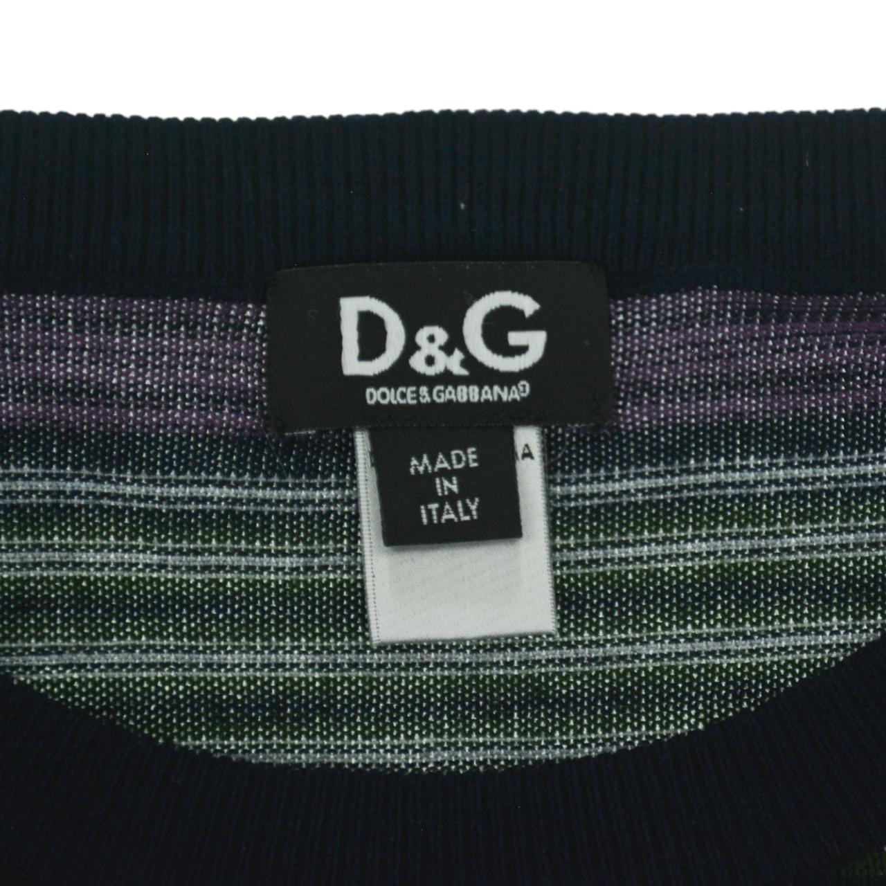 Vintage Dolce and Gabbana Striped Knitted Jumper Size S - Known Source