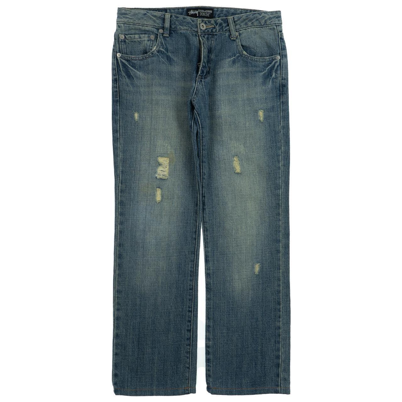 Vintage Stussy Pocket Design Denim Jeans Size W30 - Known Source