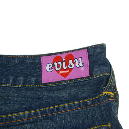 Vintage Evisu Double Gull Denim Mini Skirt Women's Size W27