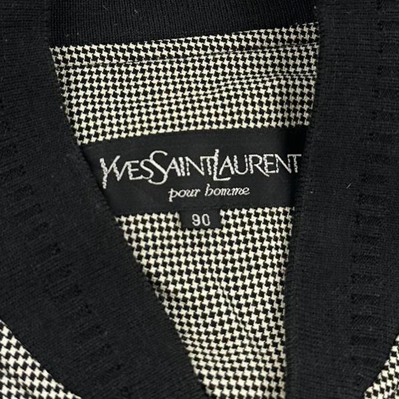 Vintage YSL Yves Saint Laurent checked Harrington jacket size S - Known Source