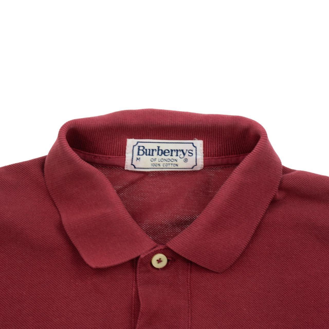 Vintage Burberry Long Sleeve Polo Shirt Size S - Known Source