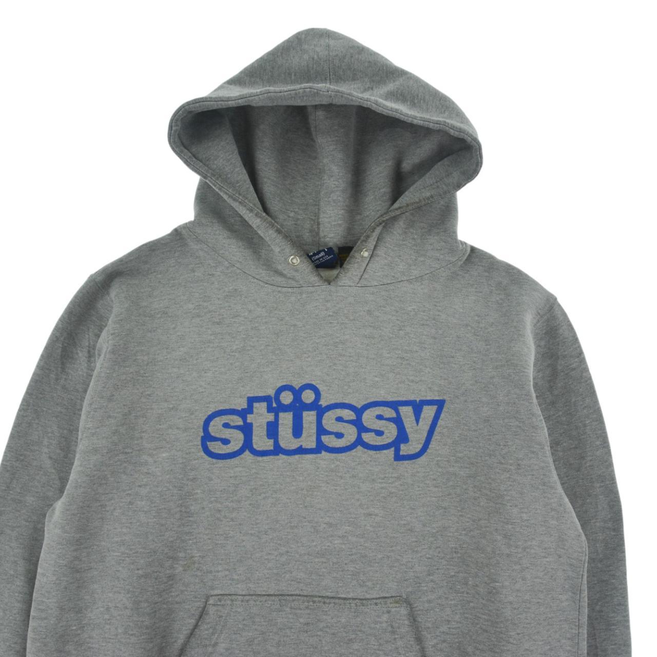 Vintage Stussy Spellout Hoodie Size S - Known Source