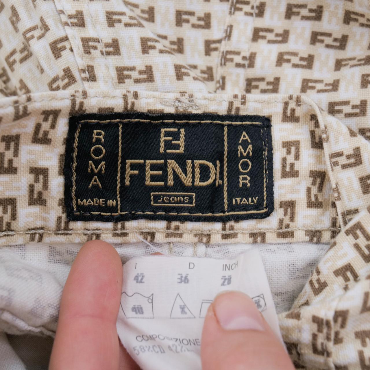 Vintage Fendi Monogram Trousers Women's Size W25 - Known Source