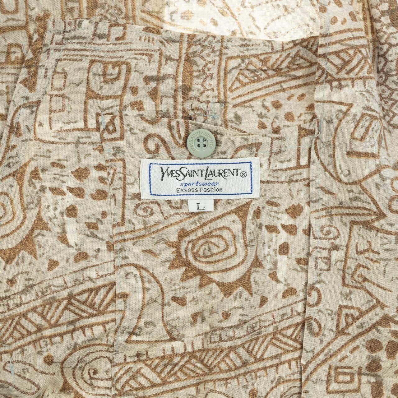 Vintage Yves Saint Laurent light Pattern Jacket Size M - Known Source