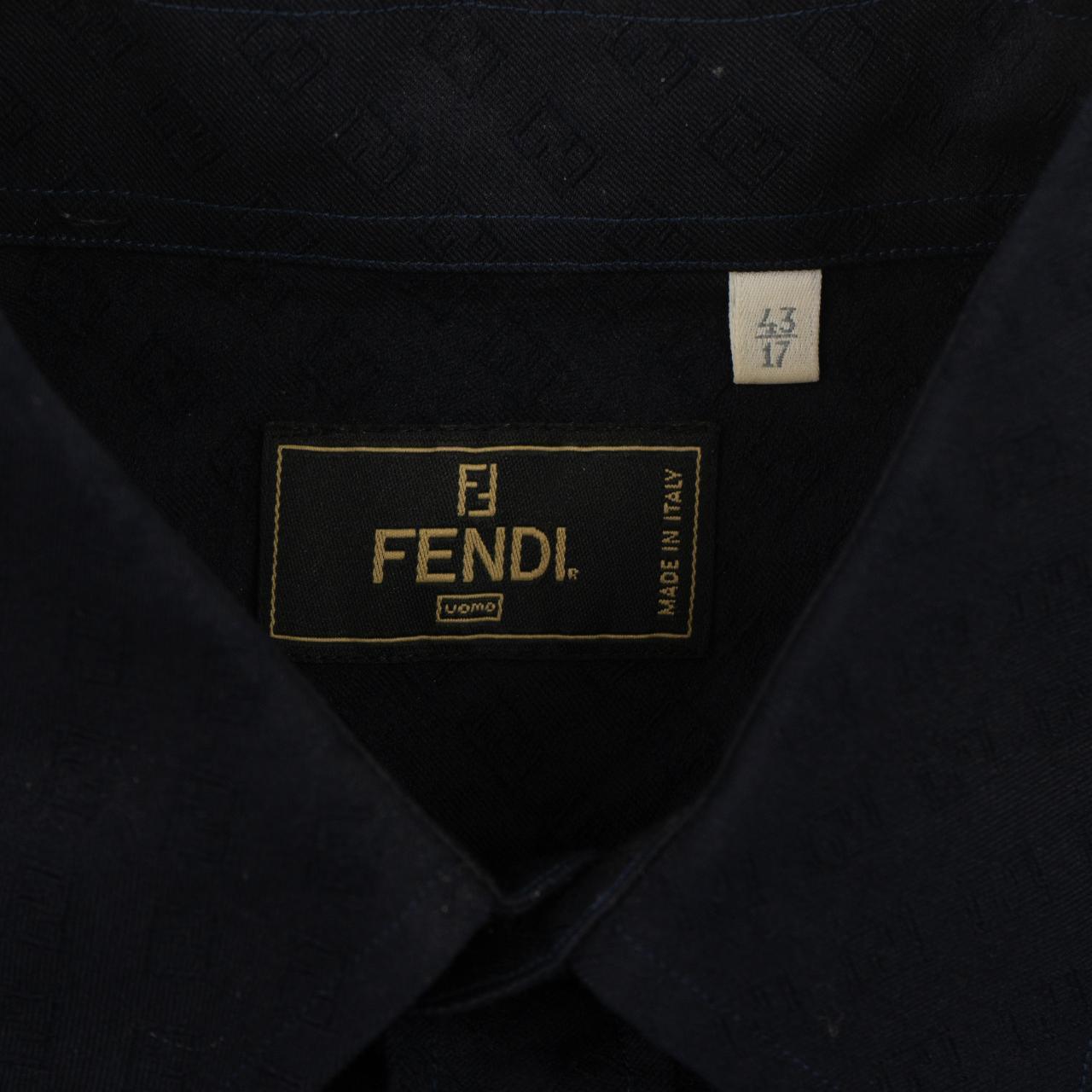 Vintage Fendi Monogram Button Shirt Size L - Known Source