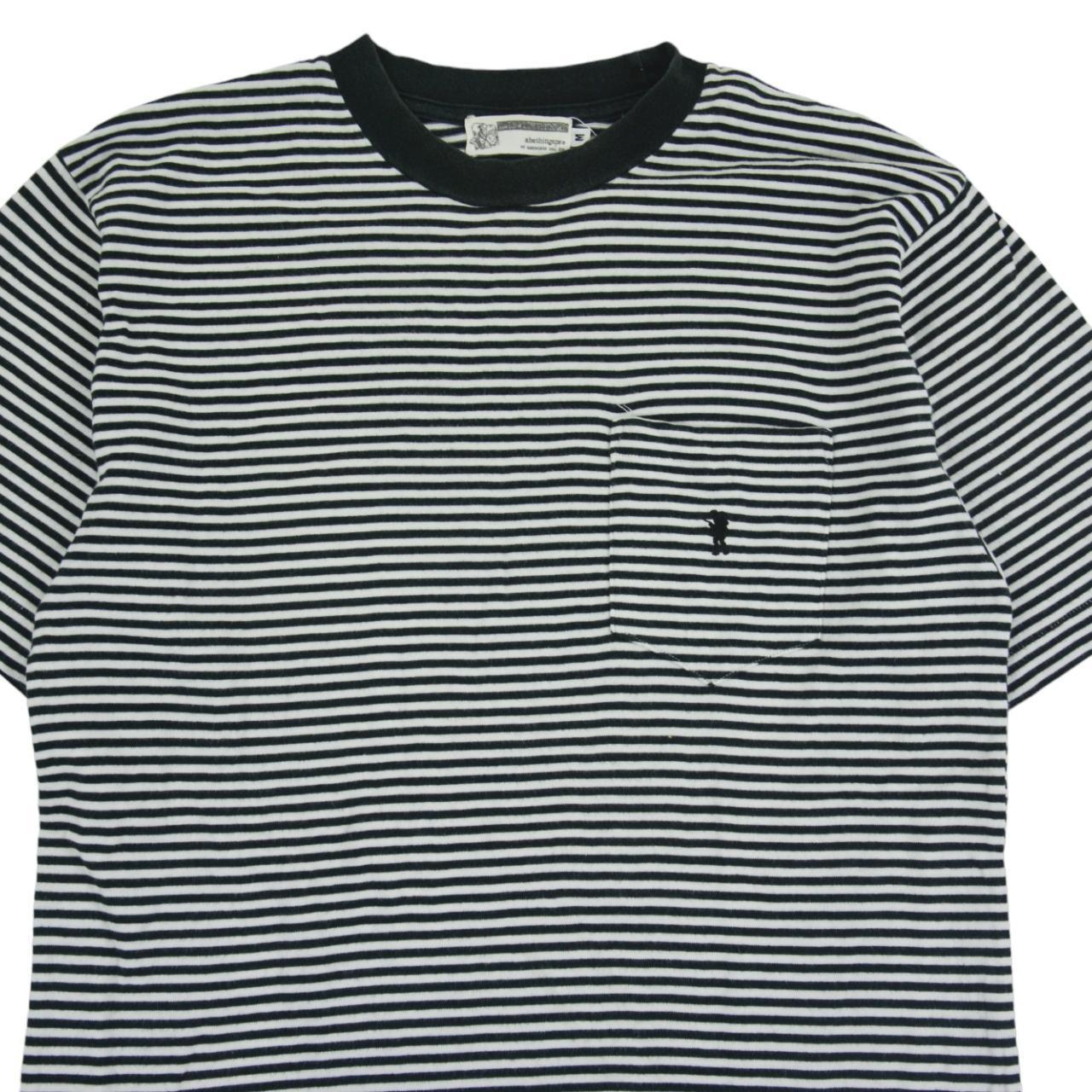 Vintage BAPE Striped T Shirt Size S - Known Source