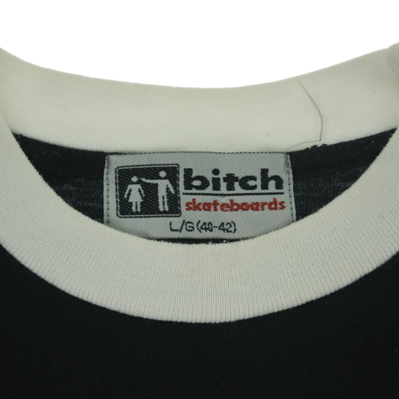 Vintage Bitch Skateboards Ring Sleeve T Shirt Womans Size L - Known Source