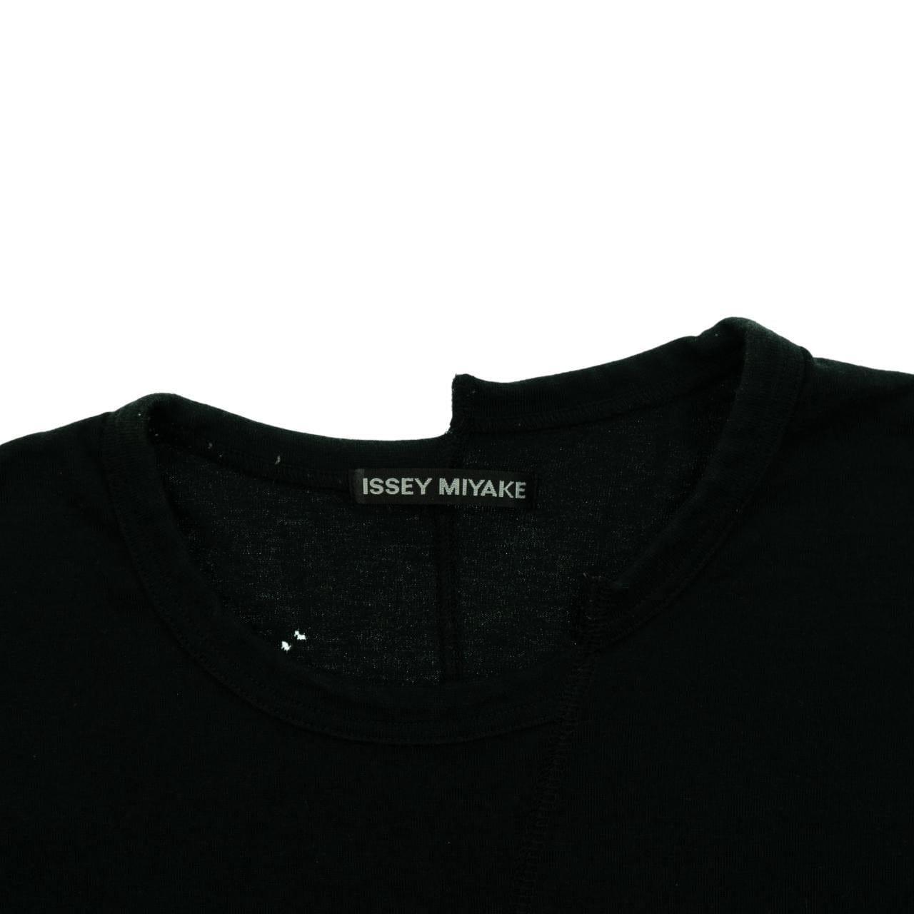 Vintage Issey Miyake split Graphic Print asymmetrical T shirt Size S - Known Source