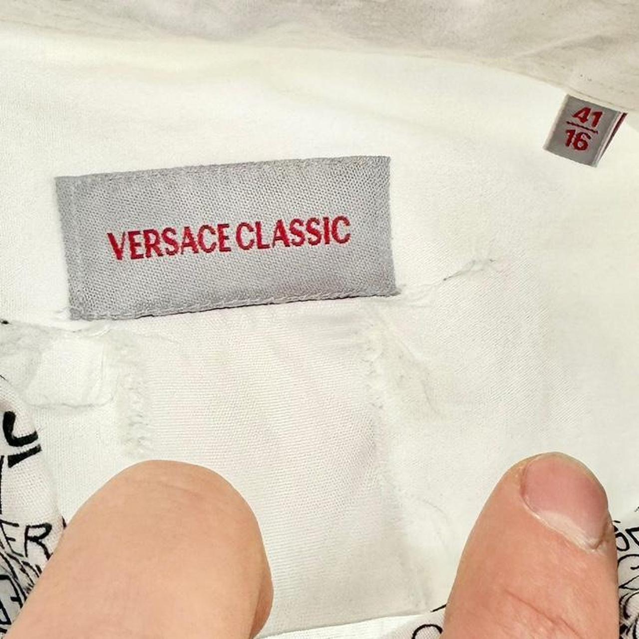 Vintage Versace Classic monogram button shirt size M - Known Source