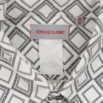 Vintage Versace Monogram Pattern Button Shirt Size XL - Known Source