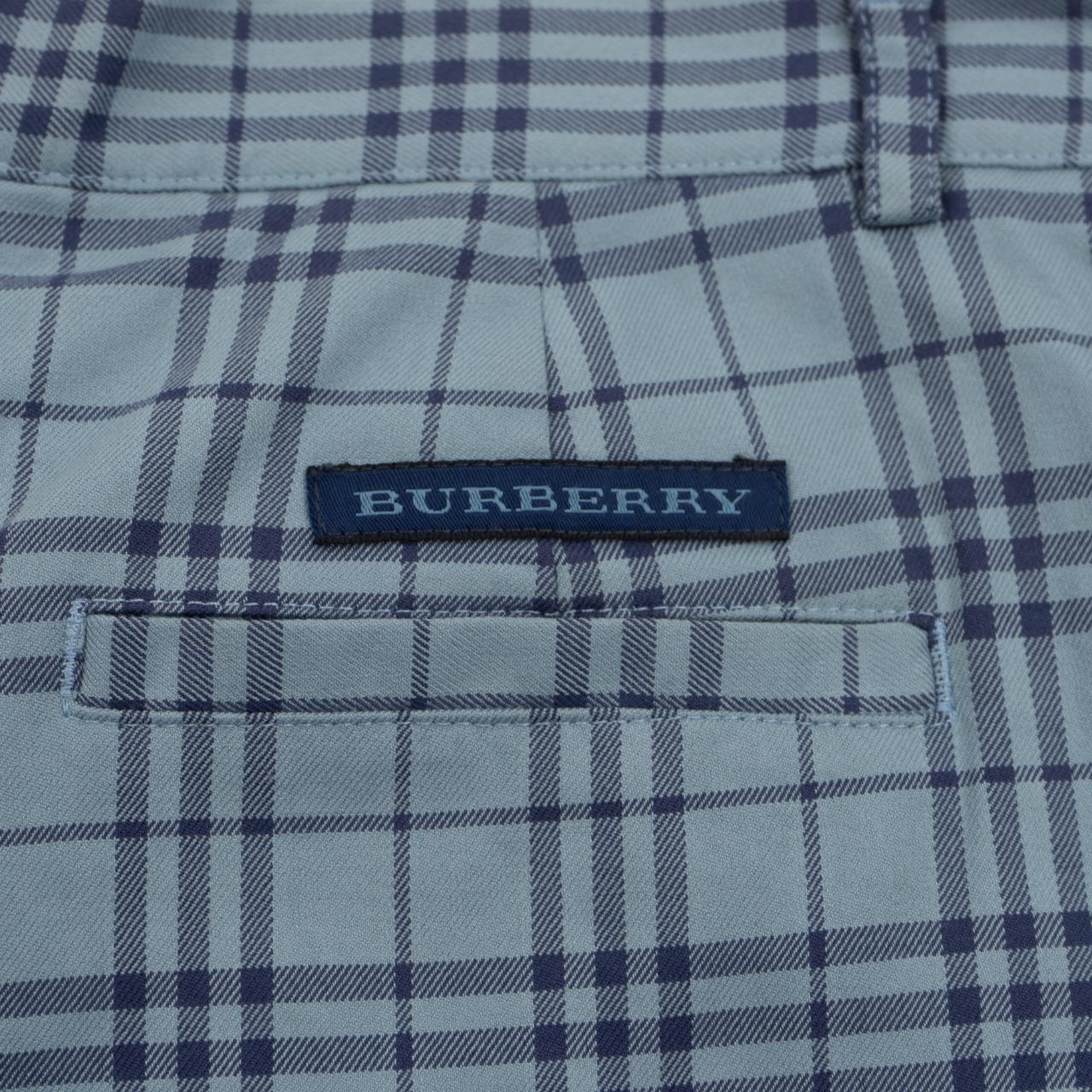 Vintage Burberry Blue Nova Check Shorts Size W32 - Known Source