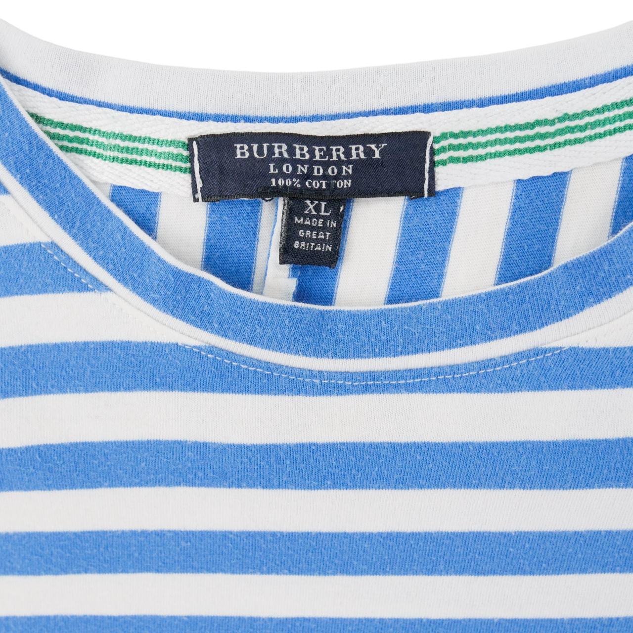 Vintage Burberry Striped T Shirt Size M - Known Source