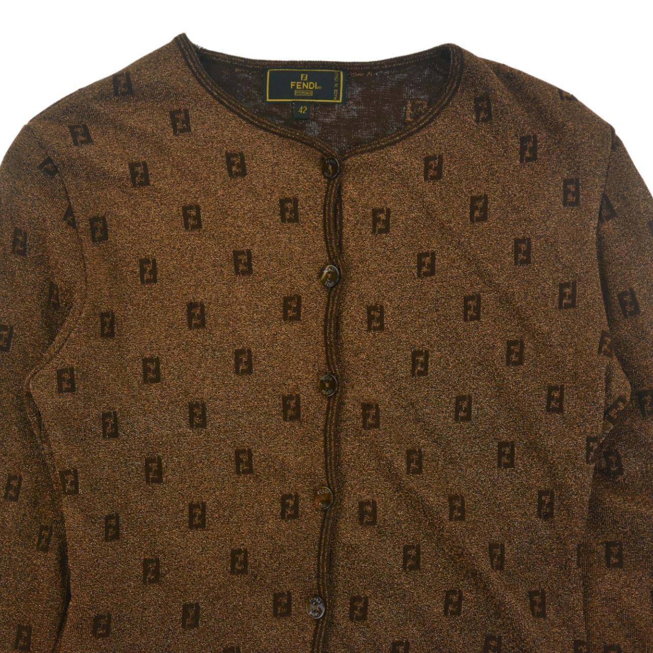 Vintage Fendi Monogram Cardigan Women's size S - Known Source