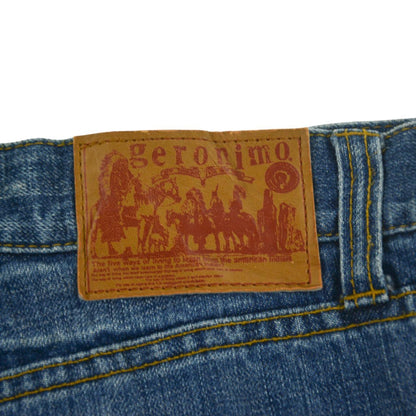 Vintage Geronimo Feathers Denim Jeans Size W31 - Known Source