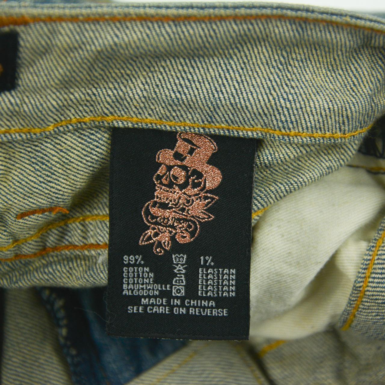 Vintage Ed Hardy Tiger Low Waist Denim Jeans Women's Size 28 - Known Source