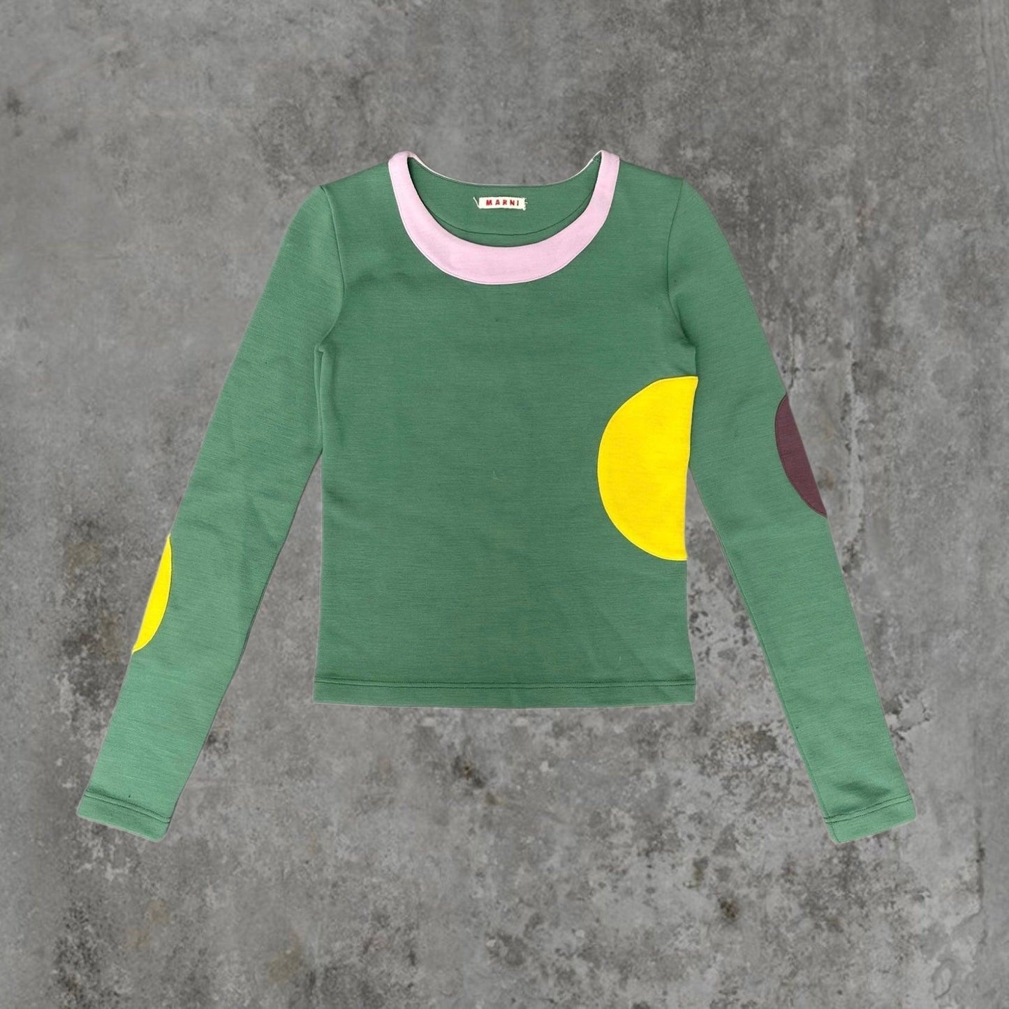 MARNI 'CIRCLES' LONG SLEEVE TOP - S - Known Source