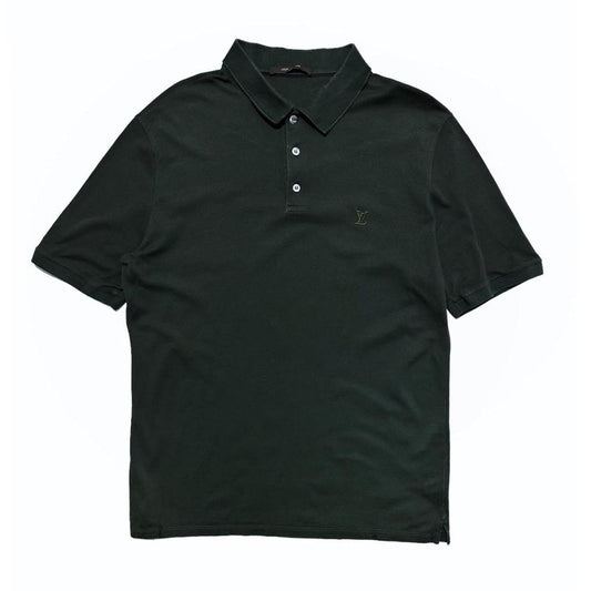 Louis Vuitton Forest Green Side Logo Polo - Known Source