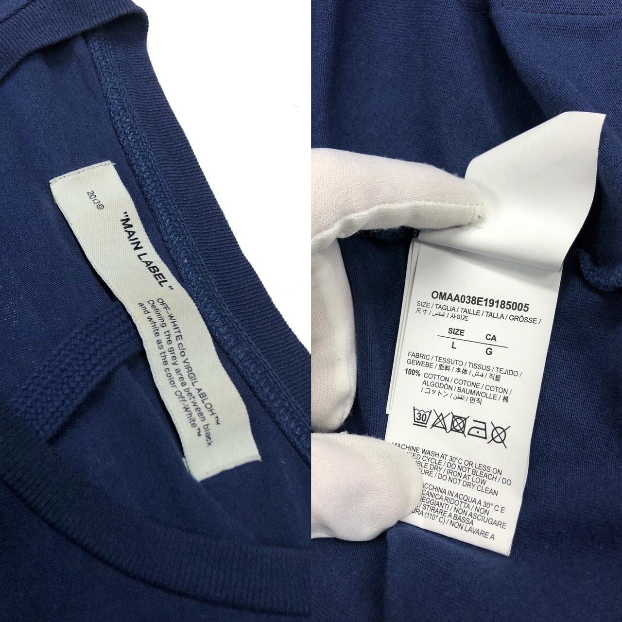 Off-White blue backprint t shirt - Known Source