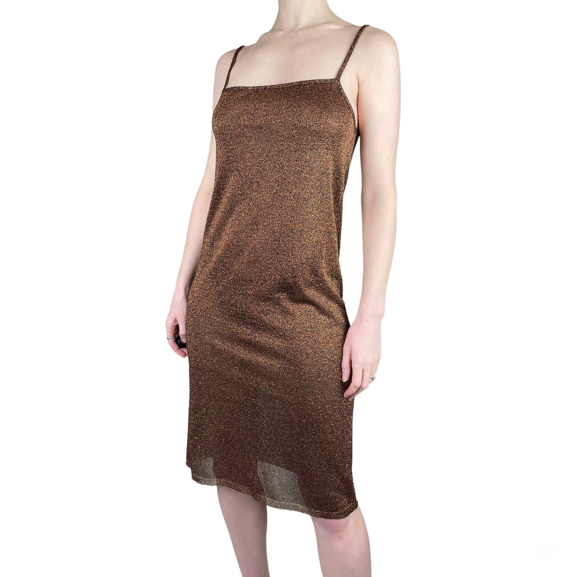 Prada 2011 copper slip dress - Known Source