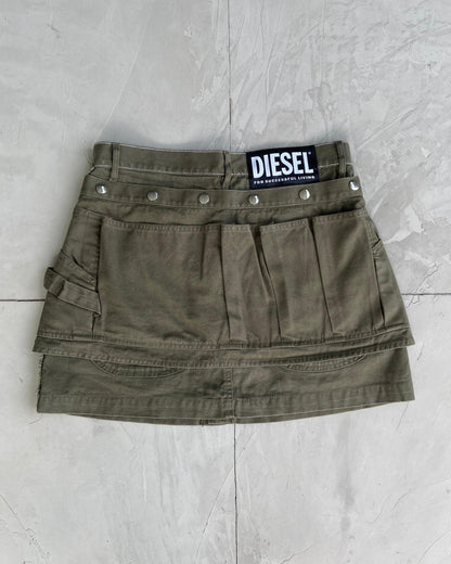 DIESEL REMOVABLE CARGO MINI SKIRT - W28" - Known Source