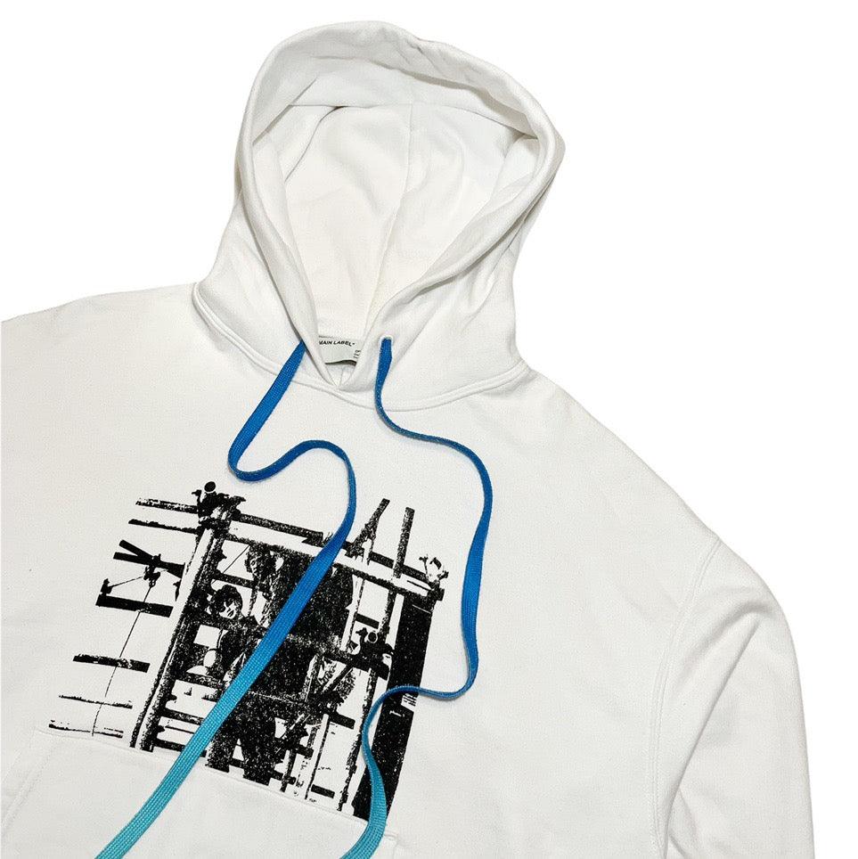 Off-White Front Print Pullover Hoodie - Known Source
