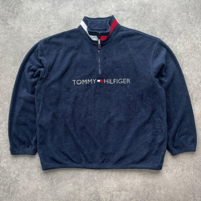 Tommy Hilfiger 1990s 1/4 zip heavyweight fleece jacket (L) - Known Source