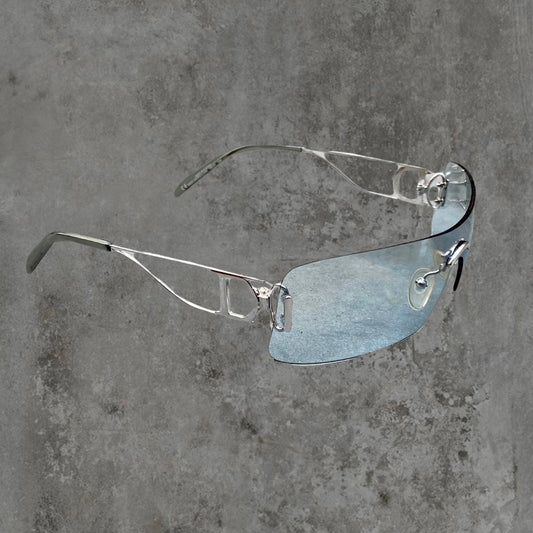 DIOR "MISS DIORELLA" WRAP RIMLESS SUNGLASSES - Known Source